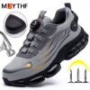 MJYTHF Men's Safety Shoes-Rotating Button
