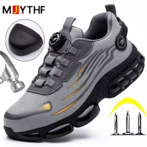 MJYTHF Men's Safety Shoes-Rotating Button