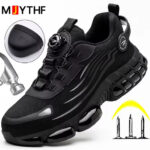 MJYTHF Men’s Safety Shoes-Rotating Button