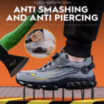 MJYTHF Men's Safety Shoes-Rotating Button