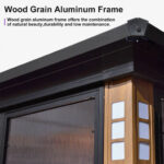 PURPLE LEAF Patio Hardtop Gazebo (12′ X 14′)