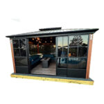 PURPLE LEAF Patio Hardtop Gazebo (12′ X 14′)